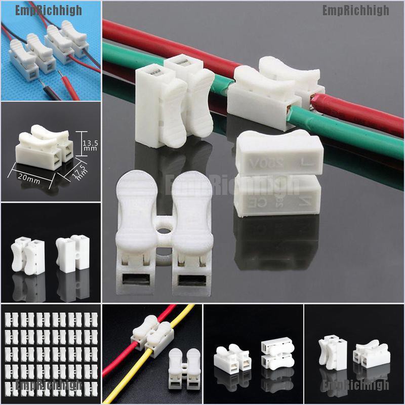 Qrhyk 30 Pcs Electrical Cable Connectors Quick Splice Lock Wire Terminals Self Locking Shopee