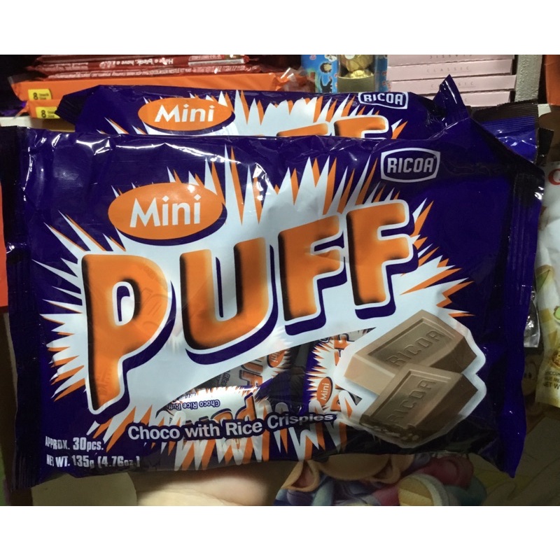 Ricoa Mini PUFF 135g 30pcs inside | Shopee Philippines