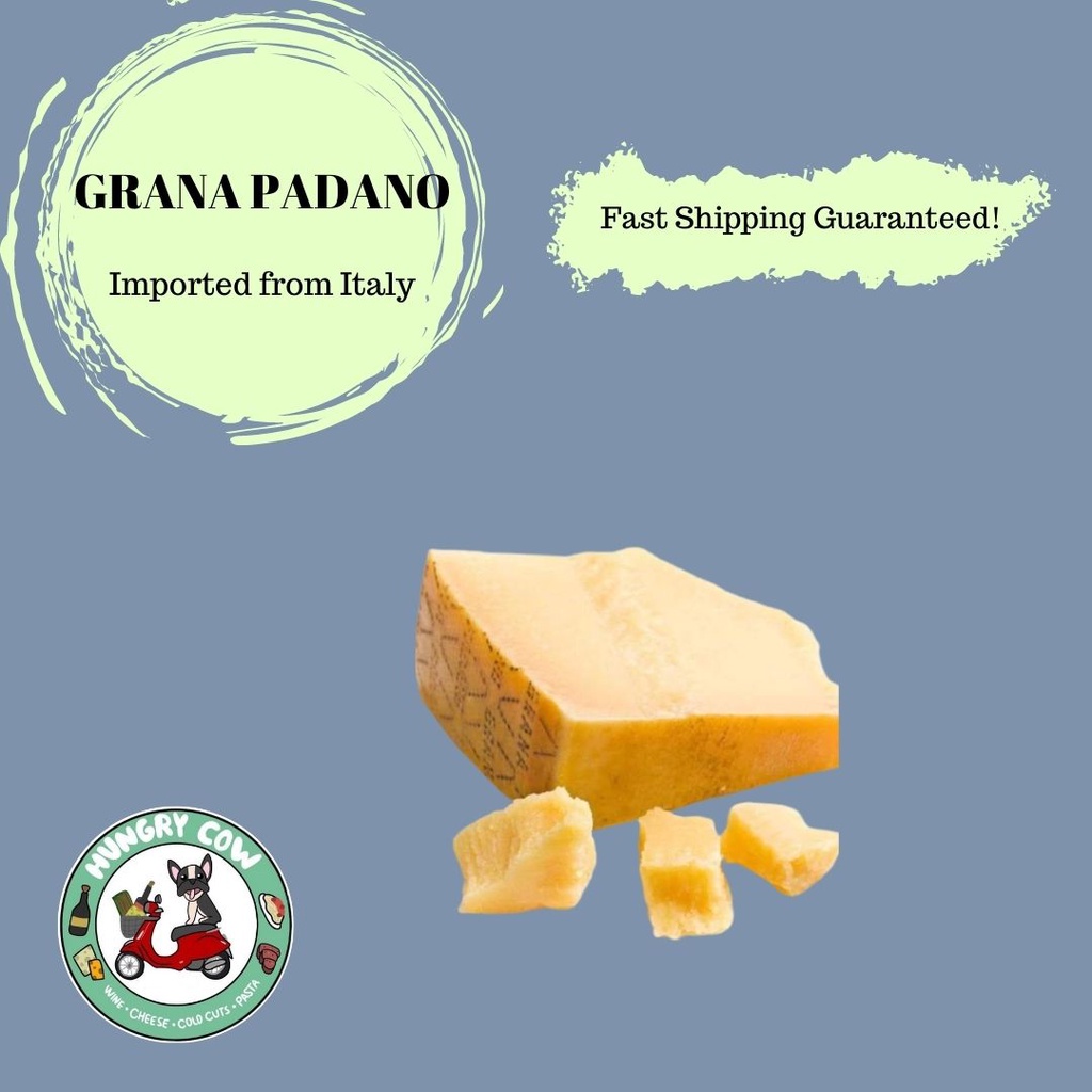 Grana Padano Parmesan Cheese (+/) 60g 125g, 250g From Italy Shopee