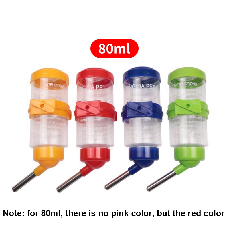 80ml/250ml pet drinking bottle dispenser Hamster water bottle Guinea