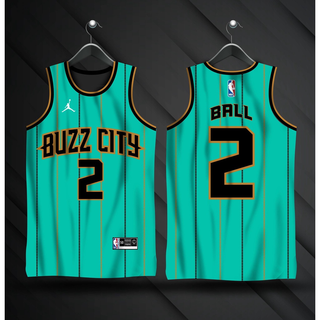 LAMELO BALL 2 Buzz City Mint Charlotte Hornets Jersey City Edition Jersey Full Sublimation Shopee Philippines