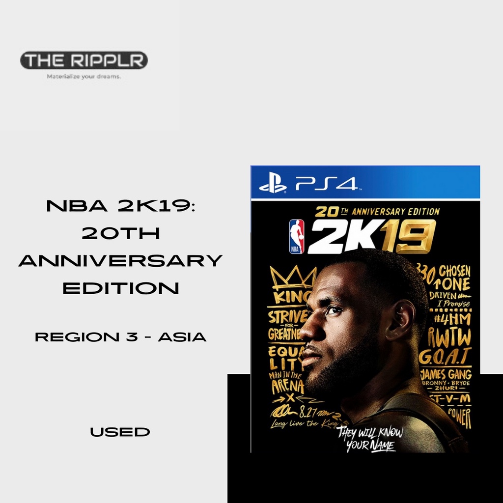 What does nba 2k19 store 20th anniversary edition come with