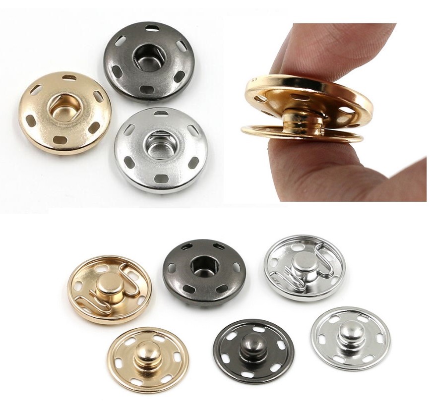 اشترِ 24pairs Metal Stealth Hook Buttons Coat Buckle Invisible Dark Buckle  Clothing Hidden Hook Button For Garment Sewing Accessories