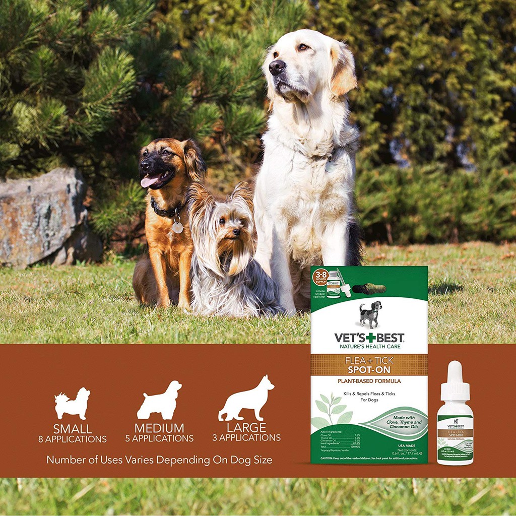 Dog Flea Treatment Vet's Best Flea And Tick Spot On Vet's