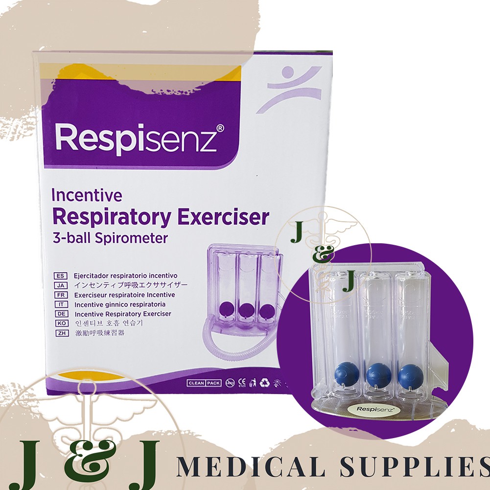 RESPISENZ Respiratory Exerciser 3-Ball Spirometer | Shopee Philippines