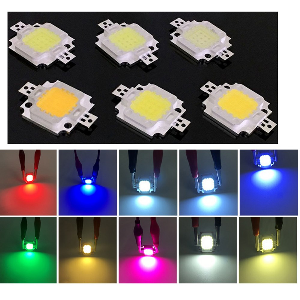 5pcs 10pcs High Power LED Chip 10W Natural Cool Warm White Red Blue ...