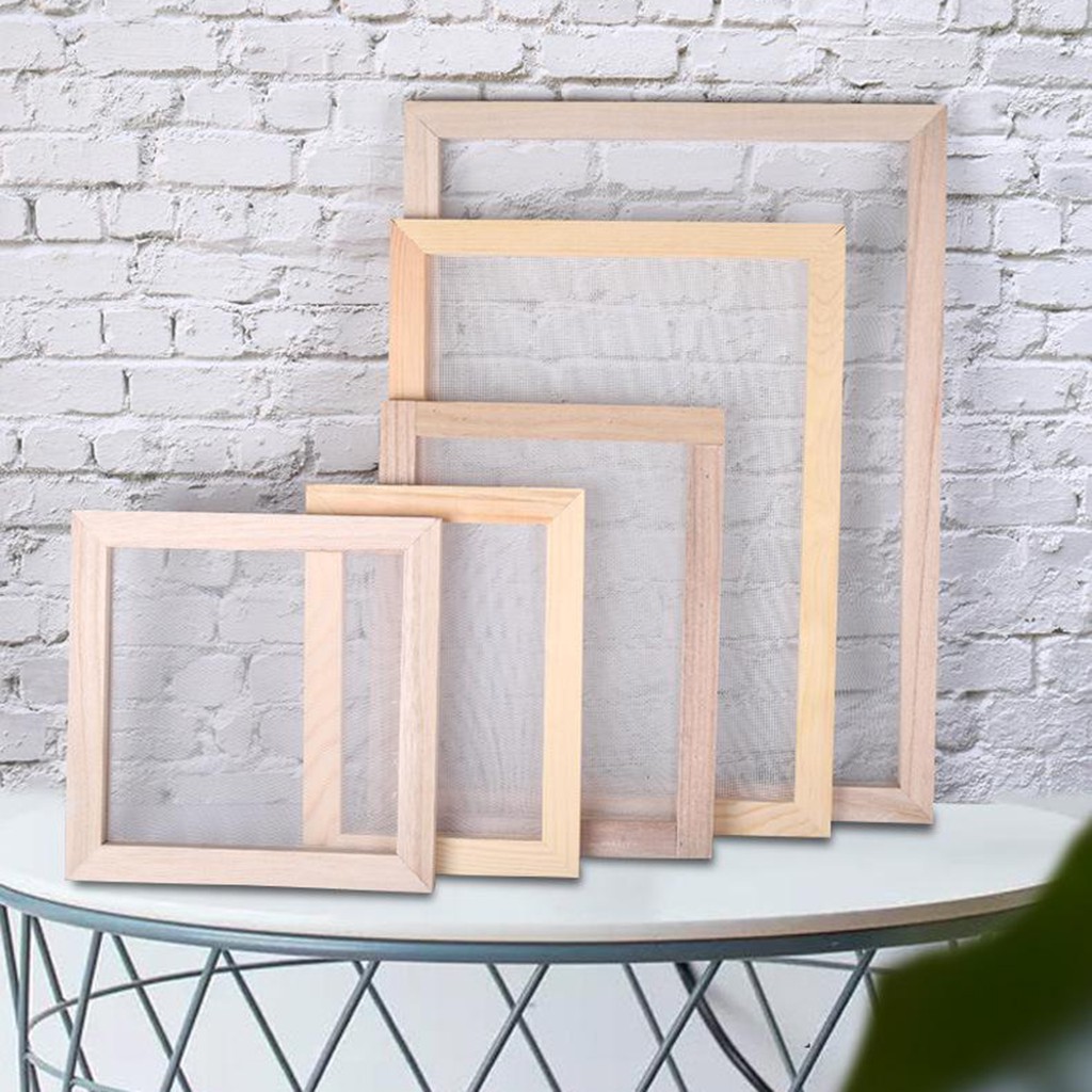 [KLOWARE] Ancient Paper Making Frame Screen Wooden Paper Making