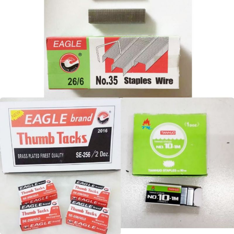 Thumbtacks, staples wire no. 10, stapler wire Shopee Philippines