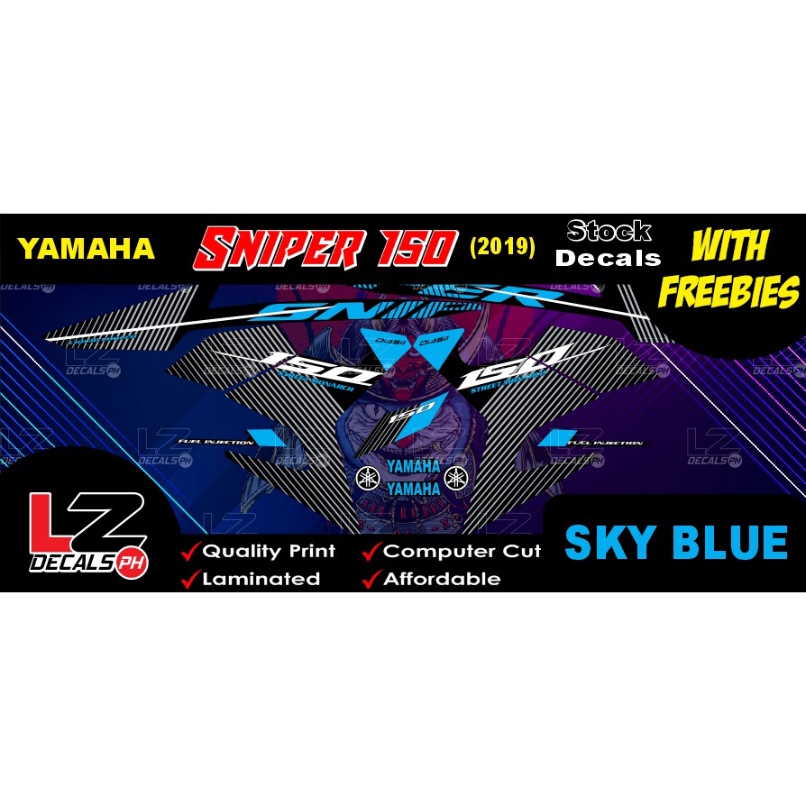 Yamaha Sniper 150 (2019) Stock Decals / Stickers with Freebies | Shopee ...