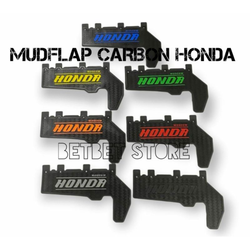 Mudflap Honda Genio Scoopy Carbon Carbon Mudflap Rubber