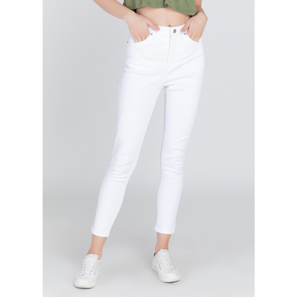 Next High Rise Basic Skinny Jeans (White) | Shopee Philippines
