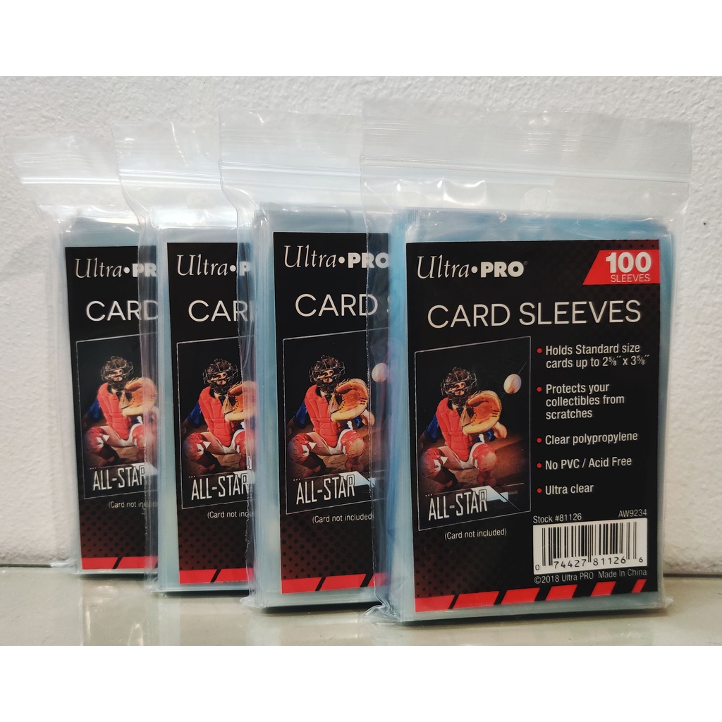 Ultra Pro Soft Card Sleeves 100 x 4 Packs Shopee Philippines