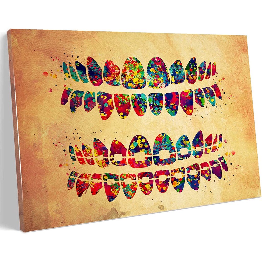 Women Office Decor Medical Prints Wall Art Tooth Art Watercolor Poster ...