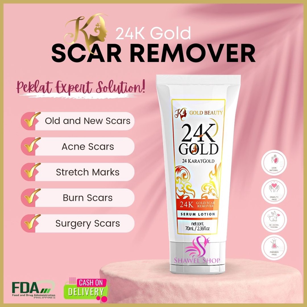 SHAWEL 24K SCAR REMOVER Serum Lotion Old Scar Acne Pimples Keloids , CS
