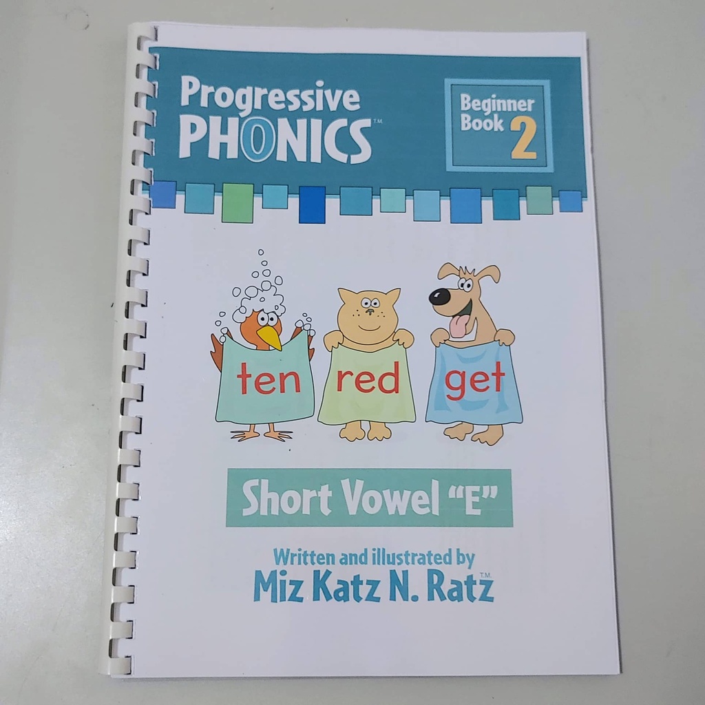 (Version 2 ) Progressive Phonics Beginner Book One to Five Short vowels