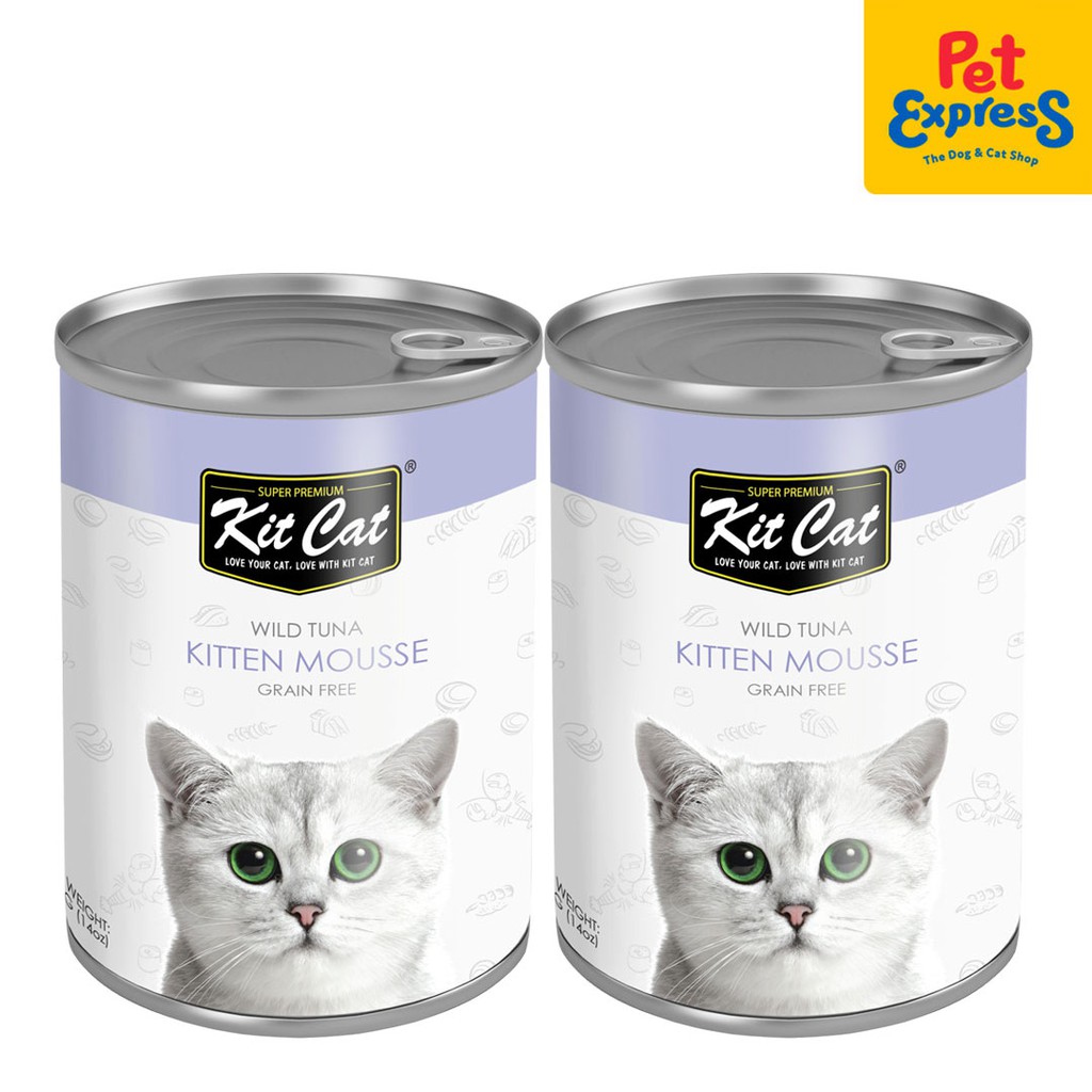 Kit Cat Grain Free Kitten Mousse Wet Cat Food 400g 2 Cans Shopee