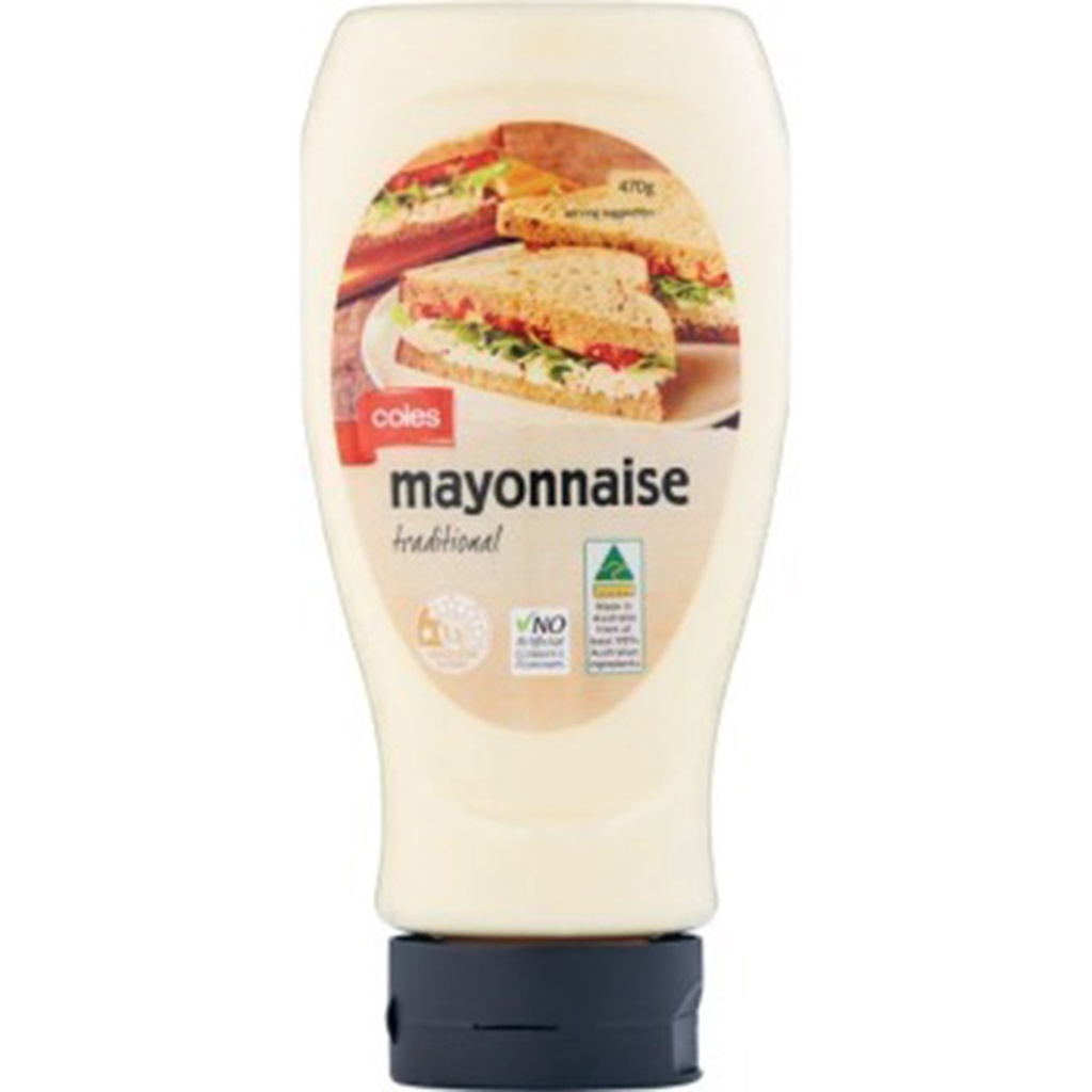 Coles Traditional Mayonnaise 470g Shopee Philippines
