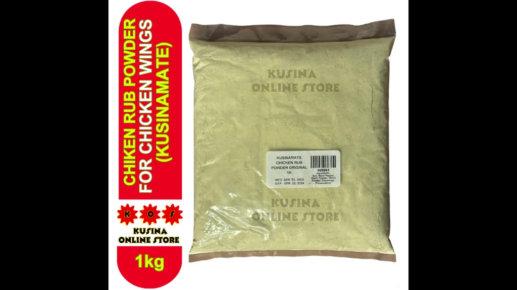 KOS Chicken Rub Marinating Powder Mix KUSINAMATE 1 Kilo for Savory Unli ...