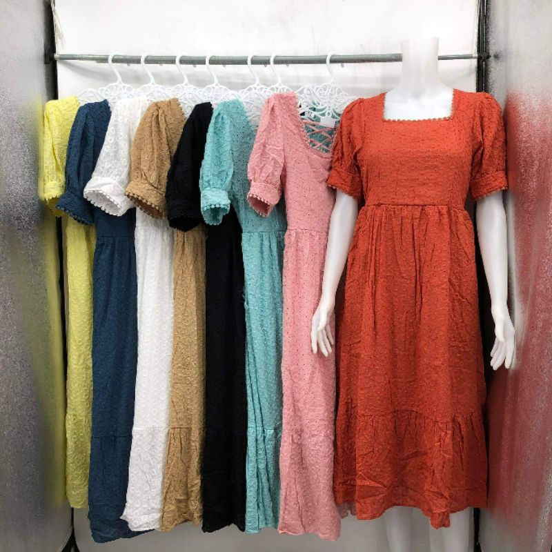 SEXY BACK EYELET DRESS | Shopee Philippines