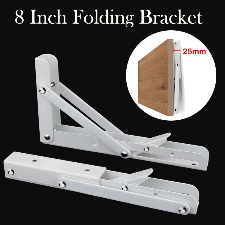 COD Triangle Folding Angle Bracket 2pc Pack 8 Inch White Corner Bending ...