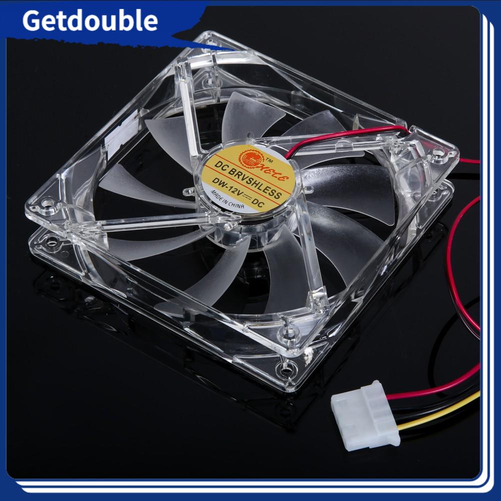 120mm PC Computer Quad 4 LED Light CPU Cooling Fan Radiator-g | Shopee ...