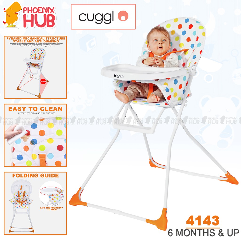 Phoenix Hub CUGGL Adjustable High Chair Baby High Chair Feeding