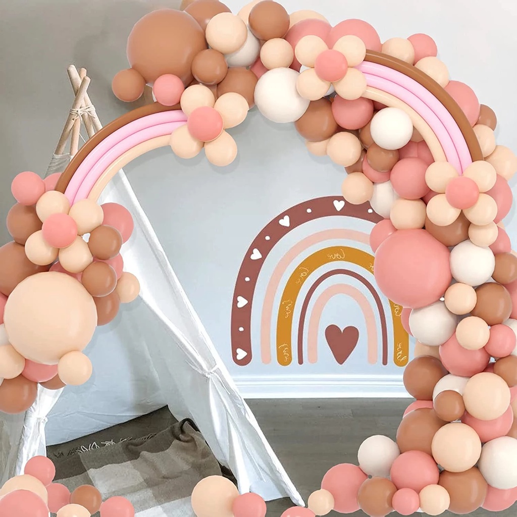 Boho Rainbow Balloon Arch
