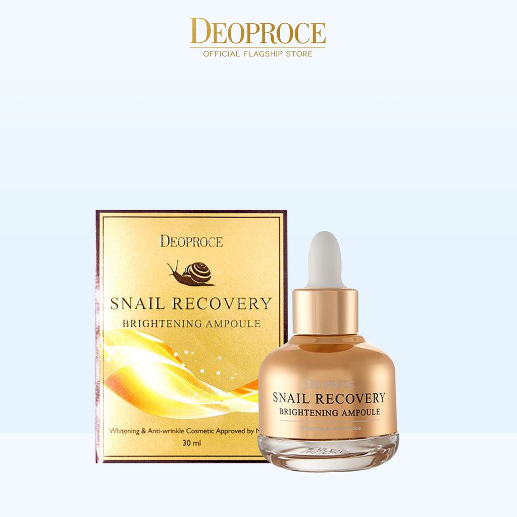 Deoproce Snail Recovery Brightening Ampoule 30ml | Shopee Philippines