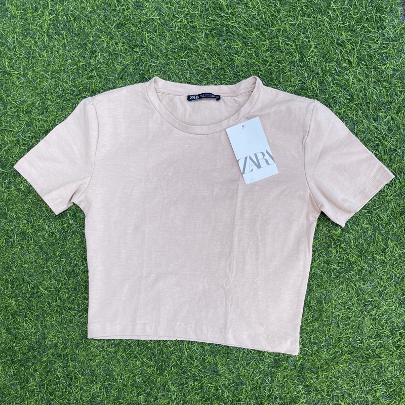 Zara Basic Crop Tee Top Shopee Philippines