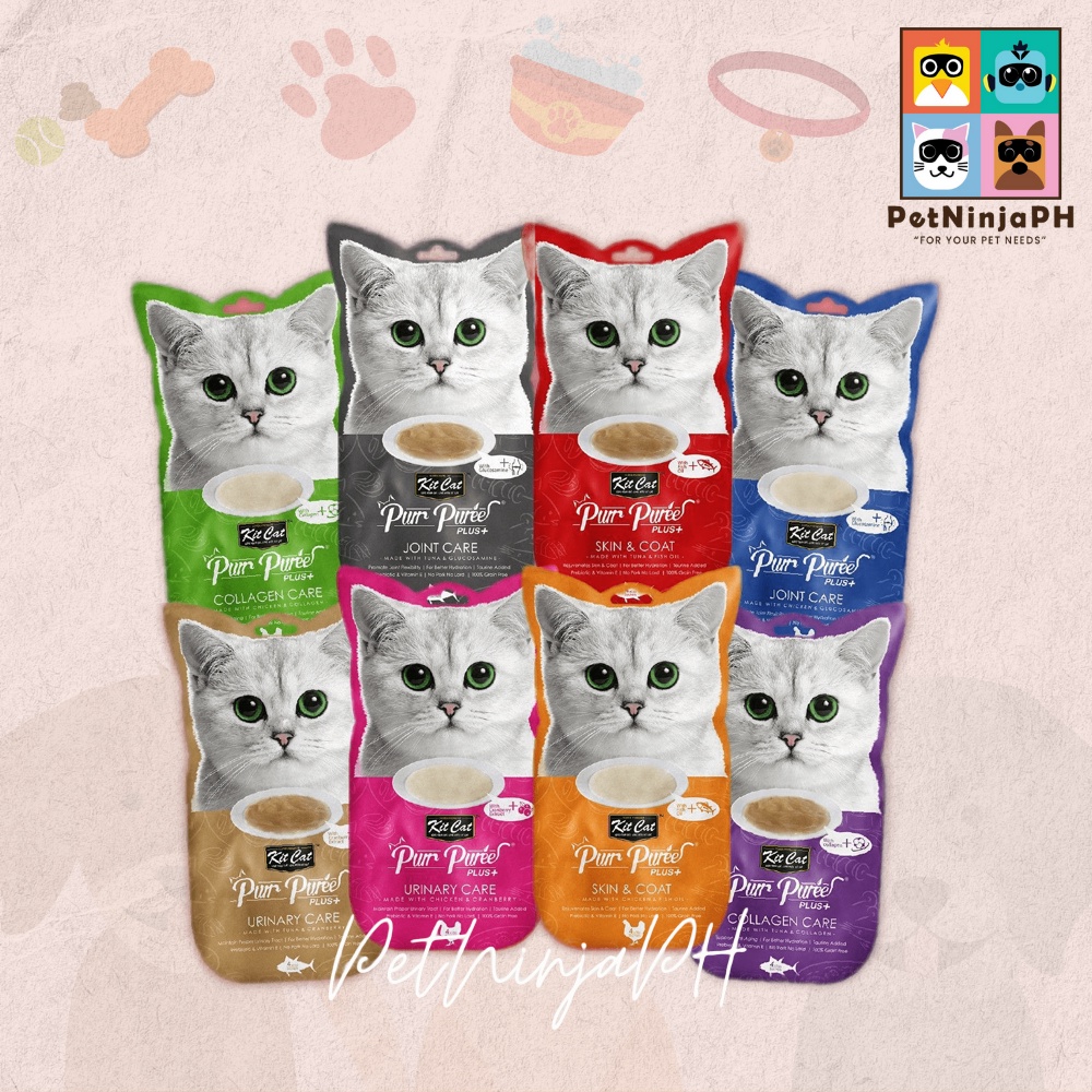 Kit Cat Purr Puree Plus (Functional) Grain-free 4x15g | Shopee Philippines