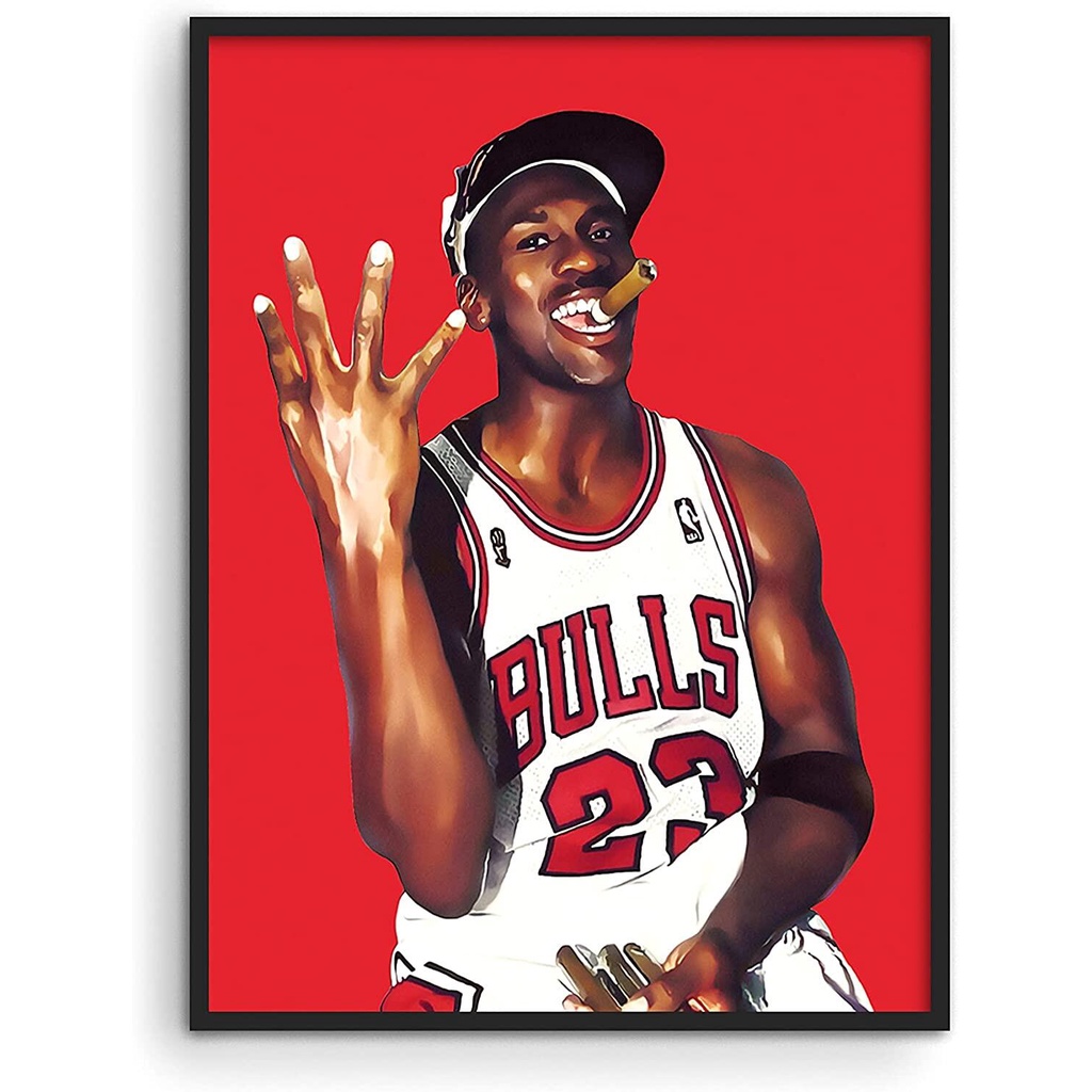 Michael Jordan Poster Michael Jordan Wall Art By Haus & Hues Michael