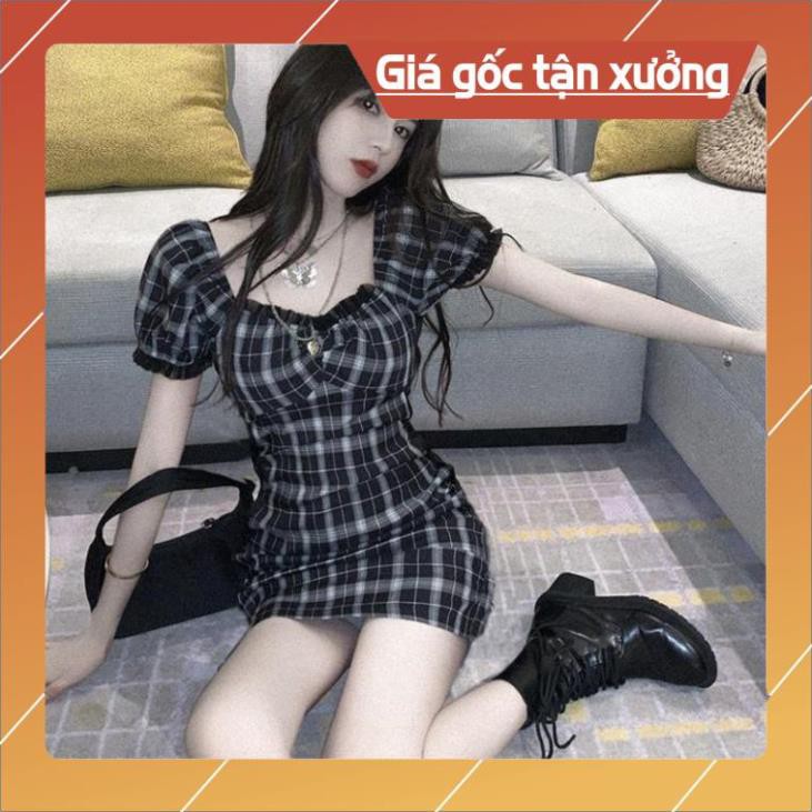 End of season, release VNVK products in 2021 Women's Black Plaid Dress ...