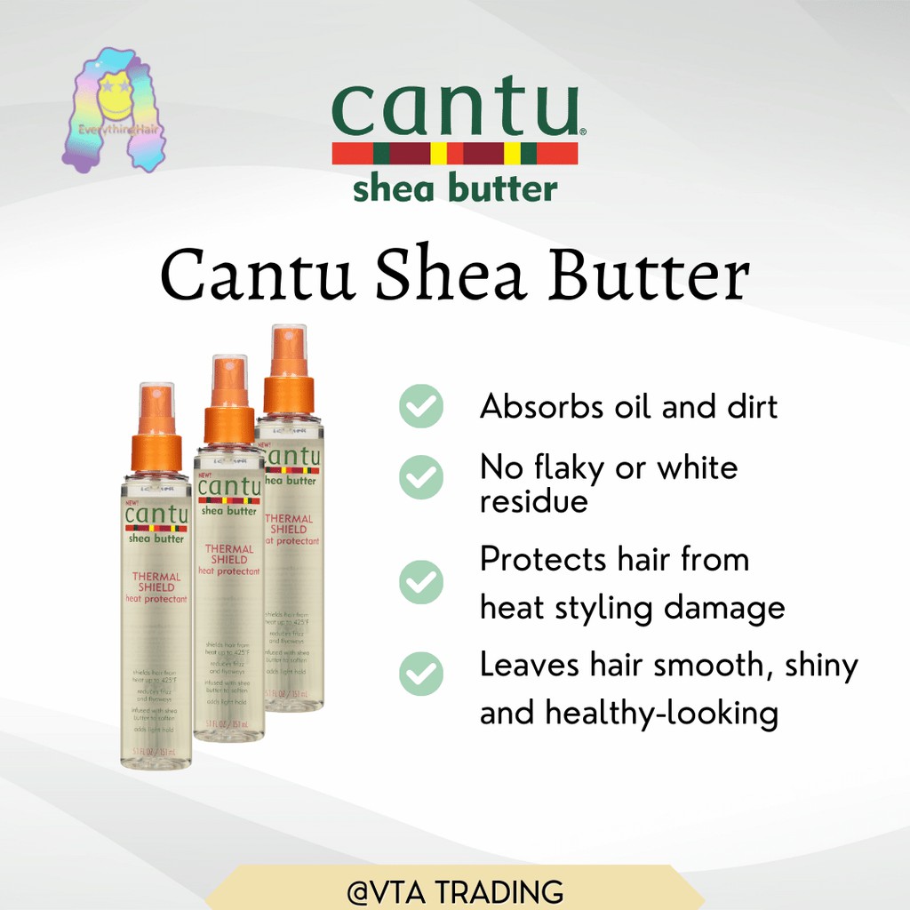 CANTU Heat Protectant Spray with Shea Butter 5.1oz