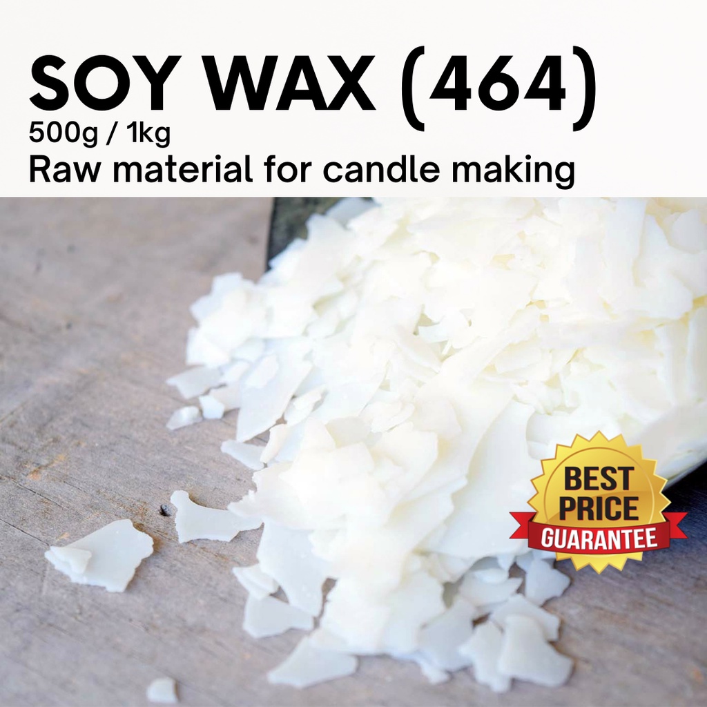 Natural Soy Wax for Candle Making - Wax Flakes 500g or 1kg