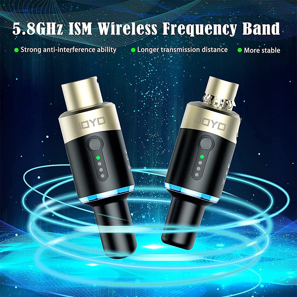 JOYO MW1 5.8GHz Wireless Microphone System Plugon Rechargeable