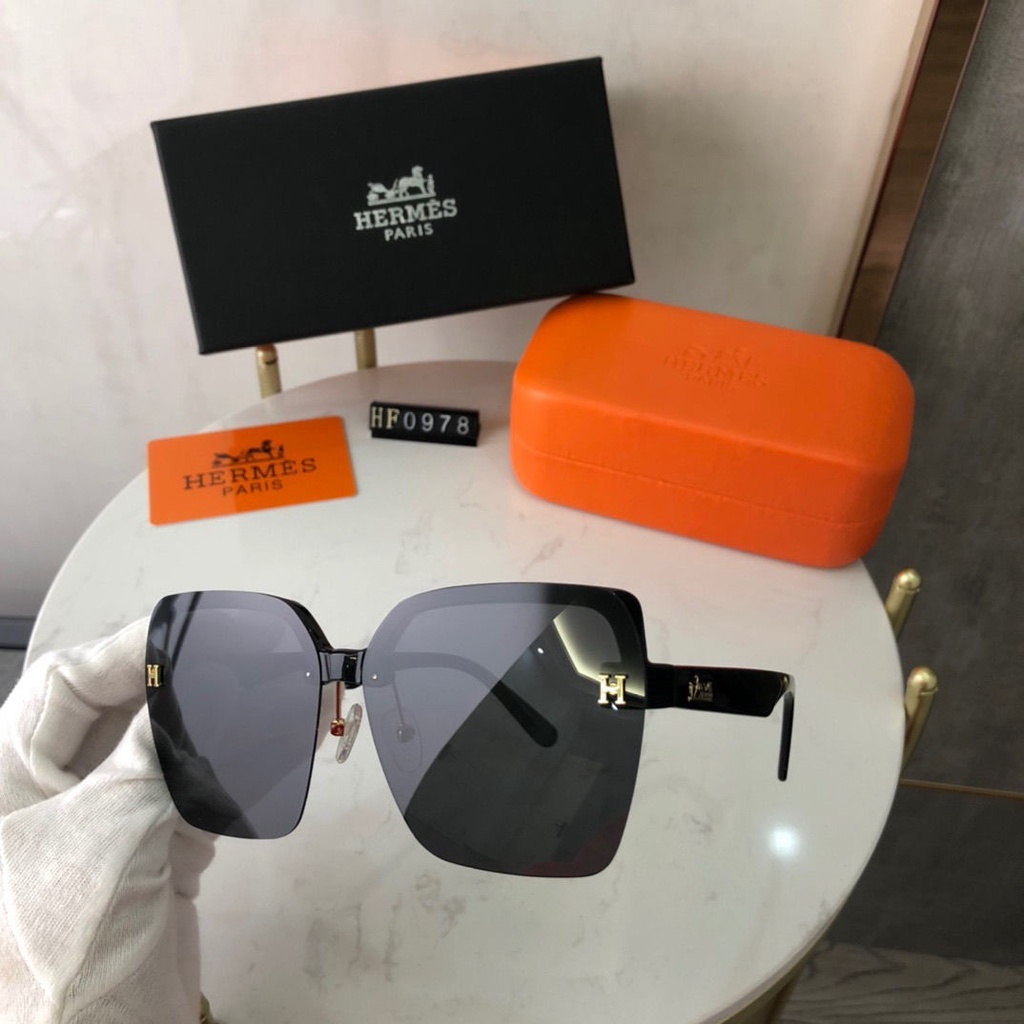 Hermes Polarized Sun Glasses Women s Half Frame Lightweight Sun Protection Anti Uv400 Sunglasses Dri