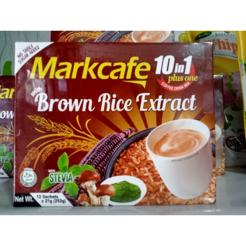 Markcafe with Brown Rice Extract 10 in 1 plus one coffee drink mix ...