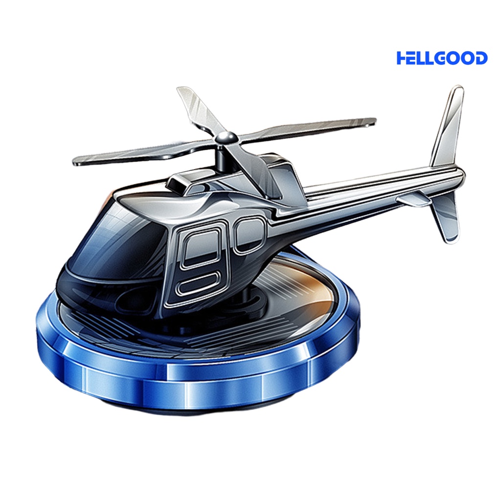 (Hell) Car Air Freshener Recyclable Solar Power Car Helicopter