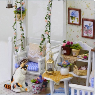 Ready Stock】doll House Furniture Kids Diy Miniature Art Dollhouse 