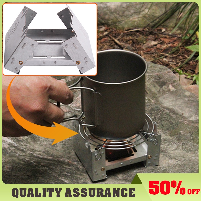 Camping Portable Solid Alcohol Stove German Folding Stove Cassette