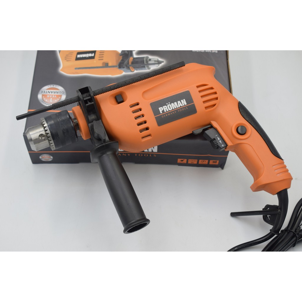HEAVY DUTY IMPACT DRILL 1000W HIGH QUALITY PROMAN GERMANY TOOLS