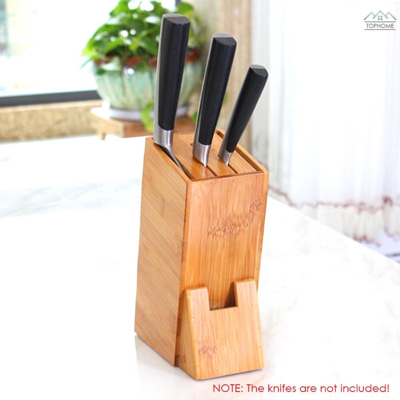 Wooden 7 Knives Holder Rack Shelf Knives Storage Organizer(KNIFE NOT INCLUDED) Shopee Philippines
