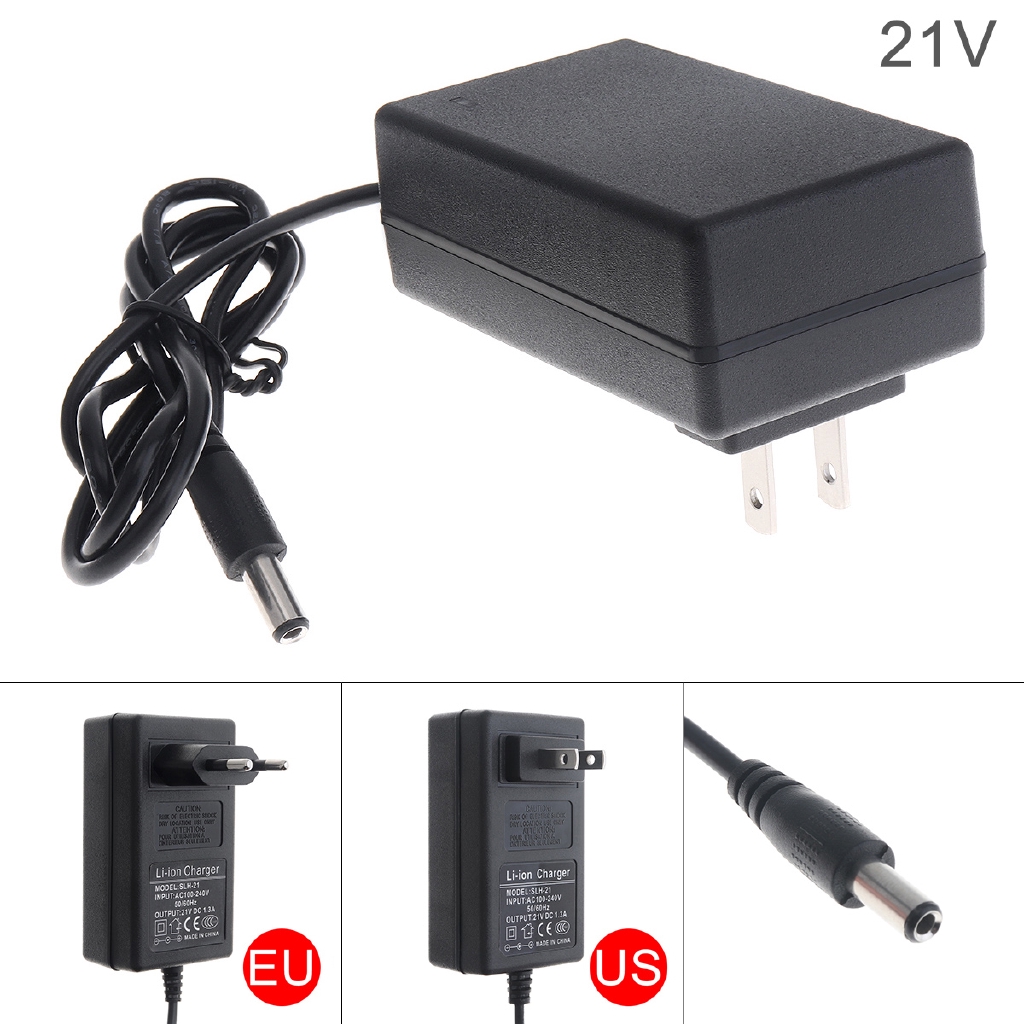21V DC Charger Power Adapter with EU Plug and US Plug | Shopee Philippines