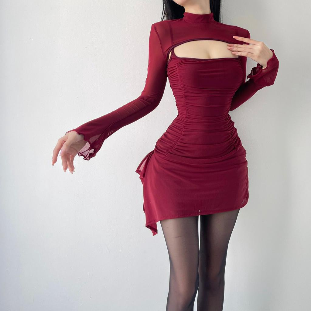 Sheer Dress Dress (Available-Real Picture) | Shopee Philippines