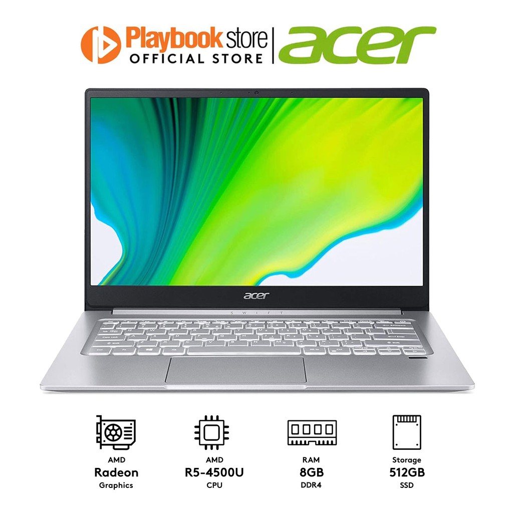 Acer Swift 3 Sf314 42 R6y1 14 Ryzen 5 4500u 8gb 512gb Ssd Win 10