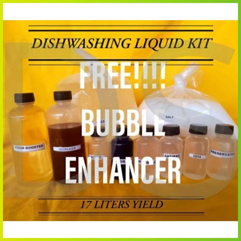 HOT DIY DISHWASHING LIQUID KIT FREE BUBBLE ENHANCER 17 LITERS Shopee