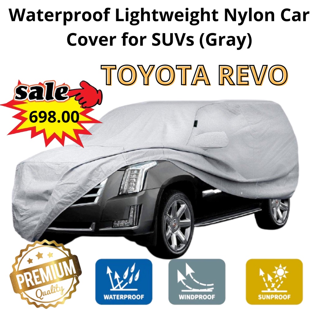 TOYOTA REVO Waterproof Car Cover With Free Chamois Towel COD On