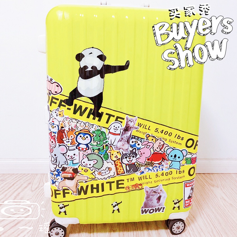 [stickers] cartoon koi DIY suitcase trolley case waterproof sticker ...