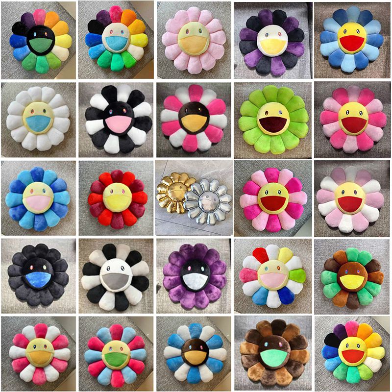 Colorful flower outlet pillow