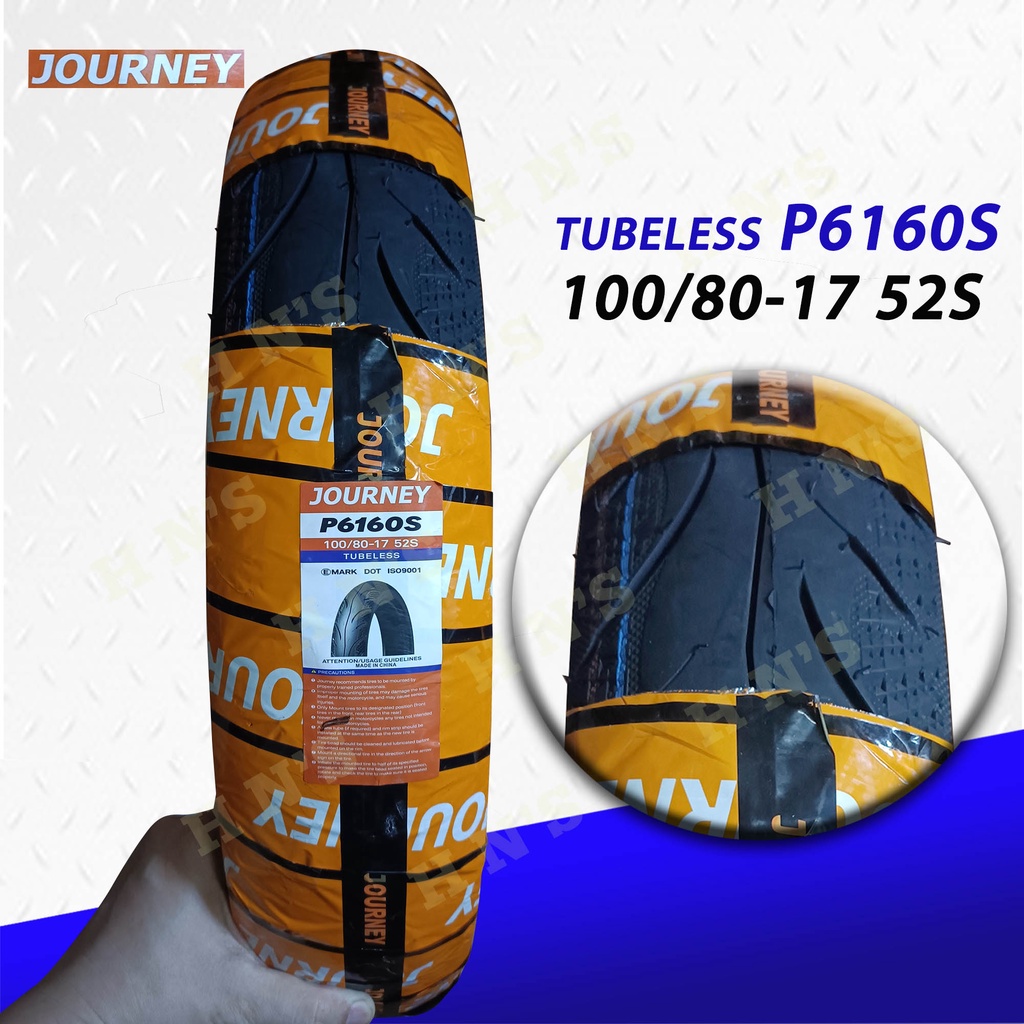 Journey Tubeless Tires R17 70/80-17, 70/90-17, 80/80-17, 80/90-17. 90/ ...